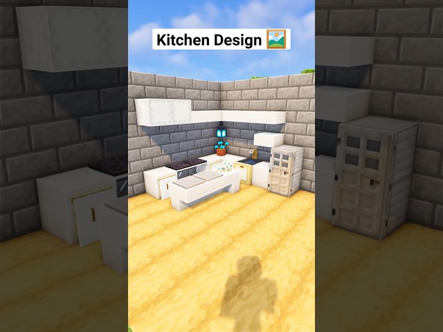 Minecraft Kitchen Design🖼️ #shorts