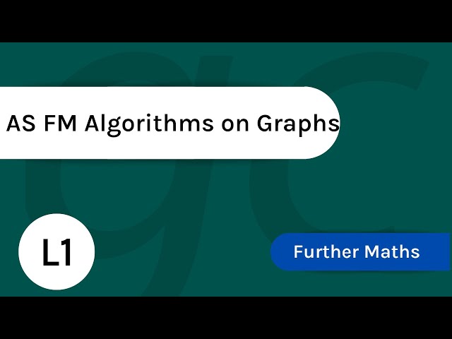 AS FM Algorithms on Graphs L1