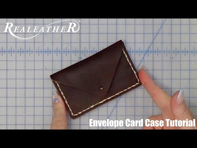 Learn How to Make the Envelope Card Case | Realeather DIY Leather Kit Tutorial
