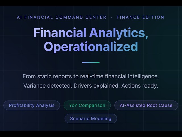 AI-driven Financial Analytics Operationalized