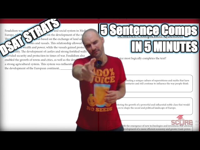 5 Sentence Completion Questions in 5 Minutes | Digital SAT Sentence Completion Strategy