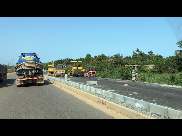 The 23Km Takoradi To Agona Nkwanta Road Dualization Project Is Nearing Completion.