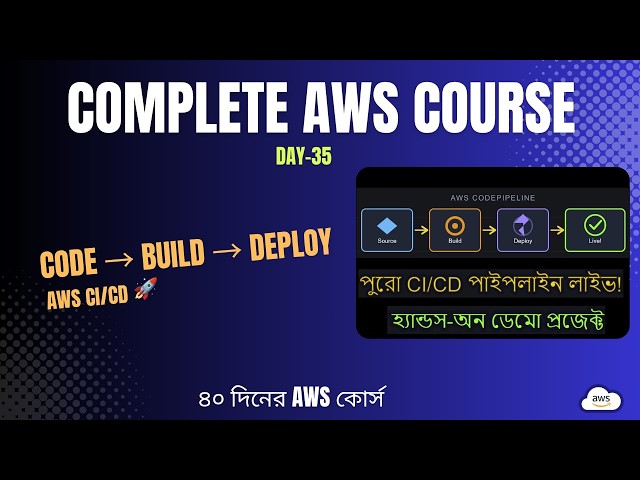 AWS CodePipeline Tutorial in Bangla | Complete CI/CD Hands-On Project | AWS DevOps