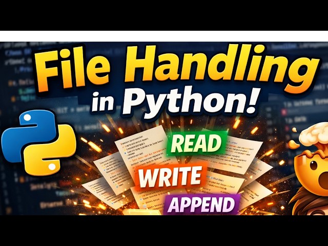 “Python File Handling for Beginners: Read, Write & Append FAST!”