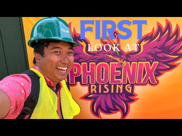 I Needed a Hard Hat for my First Look At Phoenix Rising at Busch Gardens Tampa Bay!