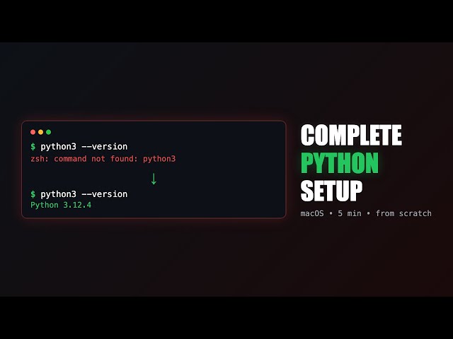 Complete Python Dev Setup on Mac — Homebrew, Python, VS Code