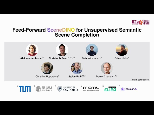 [ICCV 2025] Feed-Forward SceneDINO for Unsupervised Semantic Scene Completion