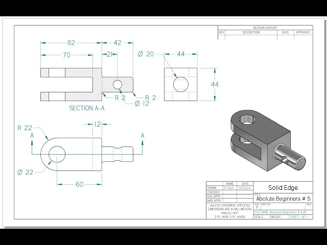 Solid Edge 2024 Tutorial - Absolute Beginners #5