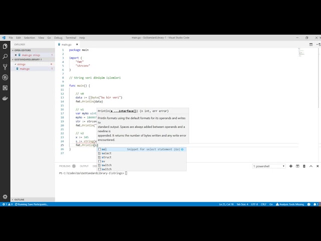 Go Programlama : String veri dönüştürme işlemleri