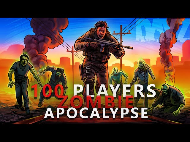 100 Players Simulate the ZOMBIE Apocalypse in DayZ!
