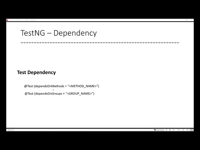 TestNG Dependencies Explained | dependsOnMethods & dependsOnGroups | TestNG Tutorial 2026
