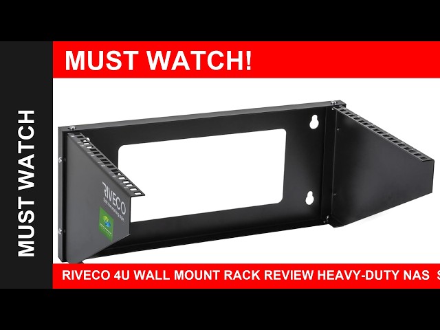 RIVECO 4U Wall Mount Rack Review Heavy-Duty NAS  Server Storage Setup