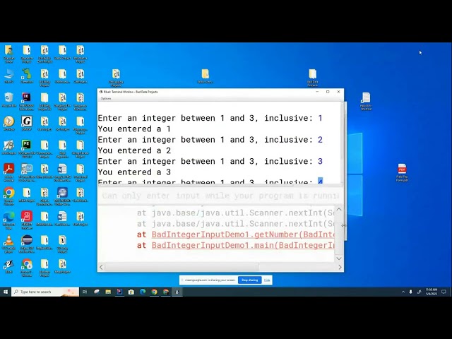 CSA 089: Exception Handing - Try, Catch and Throw