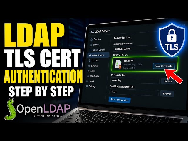 How to authenticate to LDAP on VPS using TLS certificates - Step By Step