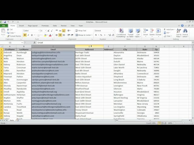 Live Action: Microsoft Data Quality Services