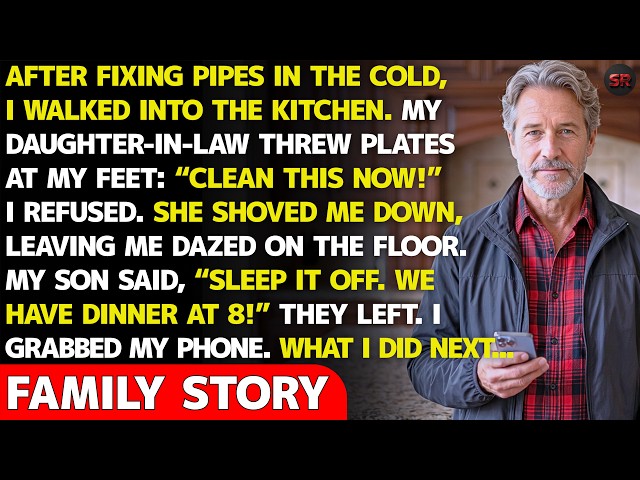 My Daughter-in-Law Screamed “Clean Those Dirty Dishes!” Then Shoved Me—One Call Cost Her Everything.