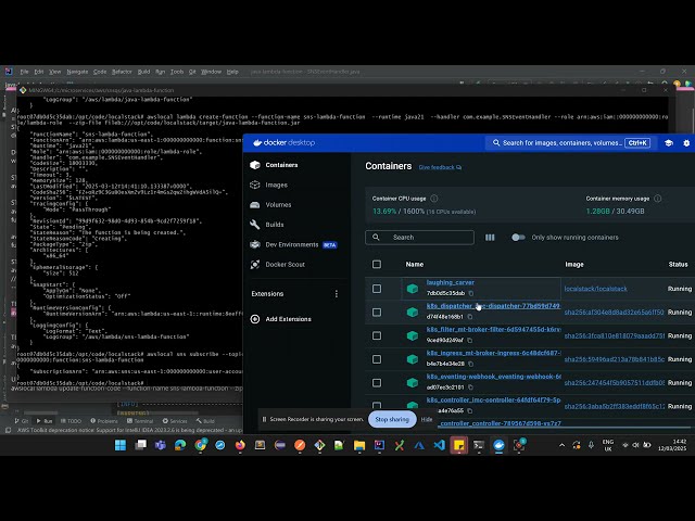 How to test AWS Lambda , SNS using localstack