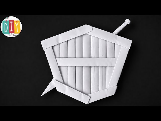 DIY 🛡️ How to make a SHIELD from A4 Paper 