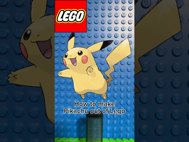 How to make Pikachu out of Lego #lego #pokemon