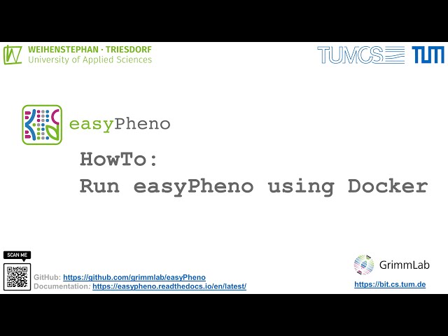 easyPheno - Phenotype prediction in Python - Run easyPheno using Docker