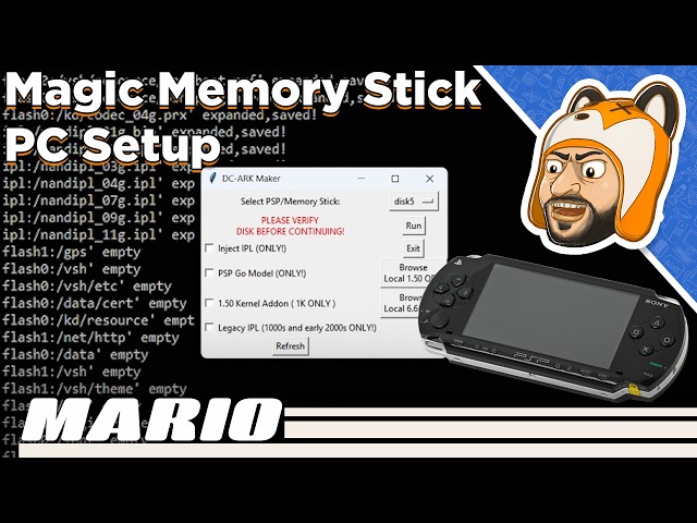 How to Make a PSP Magic Memory Stick on PC with DC-ARK-Maker!