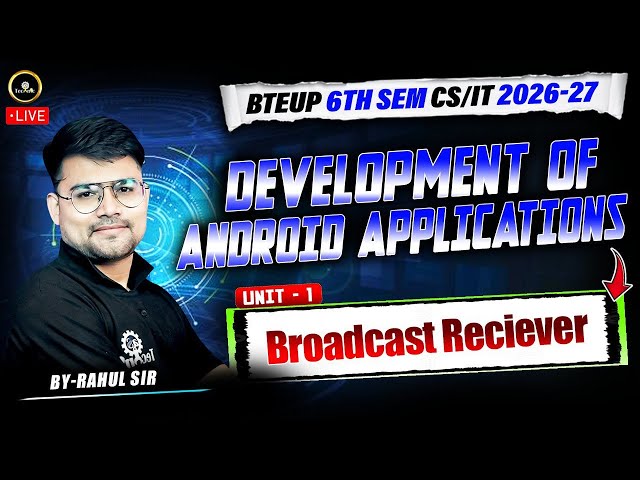 Broadcast Reciever || UNIT - 1 || Introduction || 6TH SEM CSE/IT ENGG || #astechnic UPBTE ASTECHNIC