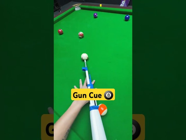 Billiards with a Gun Cue! 🎱🔫