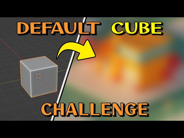 I Made a 3d Art Using Default Cube ONLY
