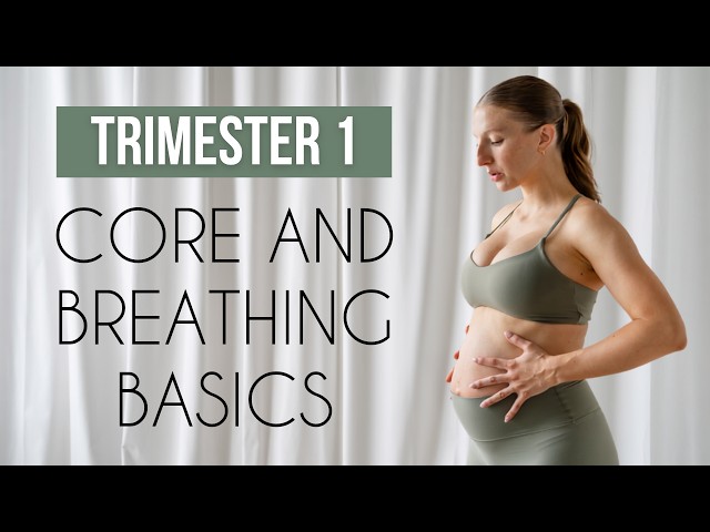 20 MIN CORE + BREATHING WORKOUT (MadFit App Prenatal Program)