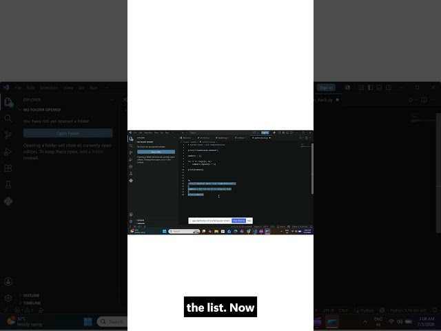 simple python hack using list comprehension 🔥#python #listcomprehension