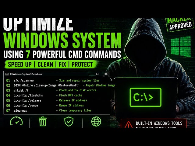  7 Powerful CMD Commands to Optimize Windows | Windows CMD Tips