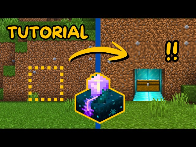 Minecraft Secret Piston Door Tutorial ! (w/ Calibrated Sculk Sensor) [JAVA ONLY]