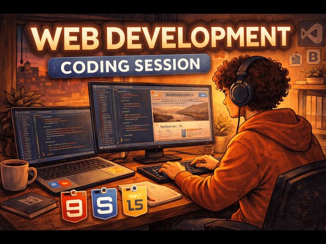 Web Development Coding Session | HTML, CSS, JavaScript & Deep Focus