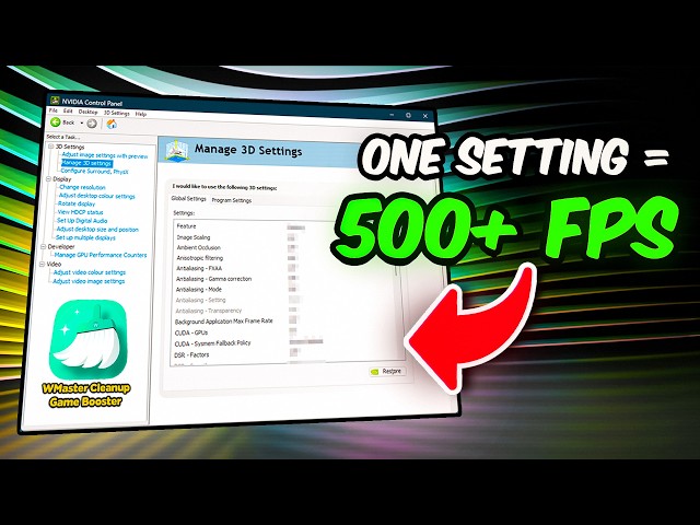 BEST NVIDIA Control Panel Settings to BOOST FPS for GAMING (Optimize NVIDIA Performance 2026)