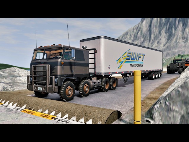 Trucks vs Speed Bumps SPECIAL #41 | BeamNG Drive - Long Video |🤜 Truck &Too