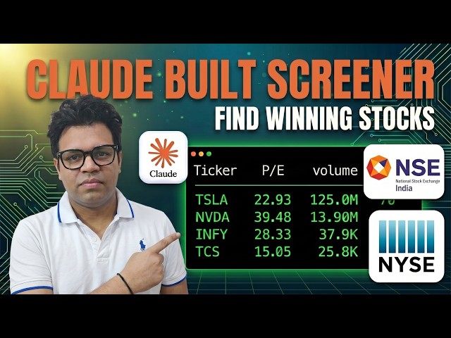 I built a professional stock screener in 12 minutes with Claude Code — no subscription needed
