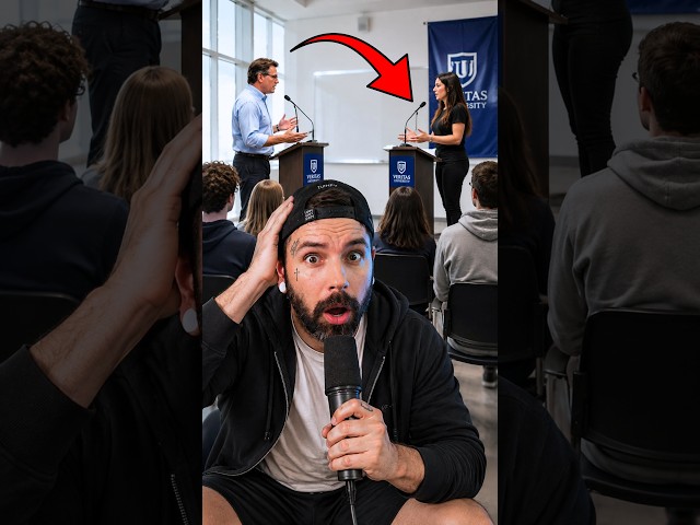 Atheist Student Debates Christian! #debate #shorts