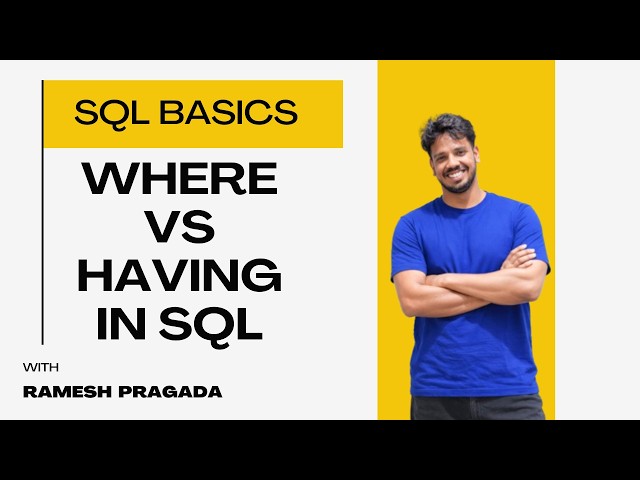 Where vs Having in MySQL | Beginner MySQL | SQL Course