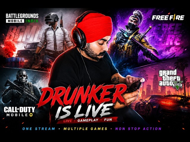 ONE STREAM | MULTIPLE GAMES | NON STOP ACTION | FT.DRUNKER