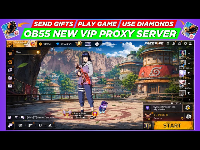 How To Download Free Fire OB55 New Proxy Server | VIP Proxy Server Free Fire Latest Update OB 55