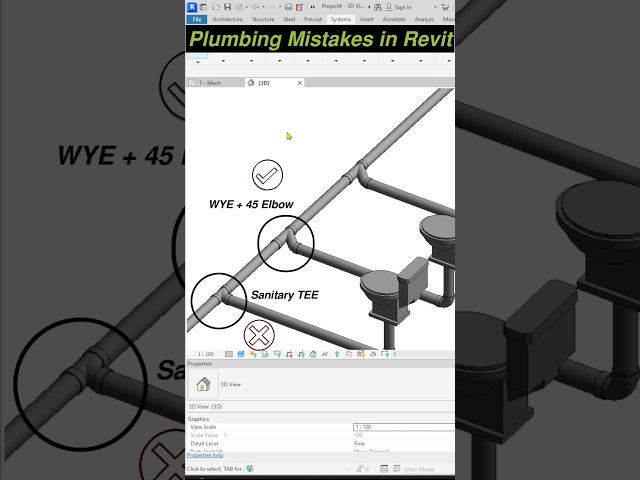 Plumbing Mistake in Revit MEP | #revitmep #plumbing #mep #revit #revittutorial