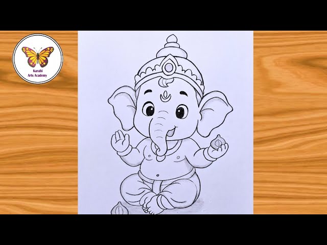 Bal ganesha drawing| ganpati bappa art| chitra