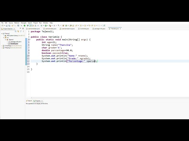  Variables in Java – Practical Session💻In this video, we'll learn how to create variables in Java📉☕