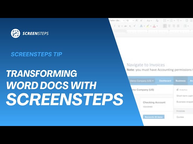 ScreenSteps Feature: Importing Word Documents to ScreenSteps