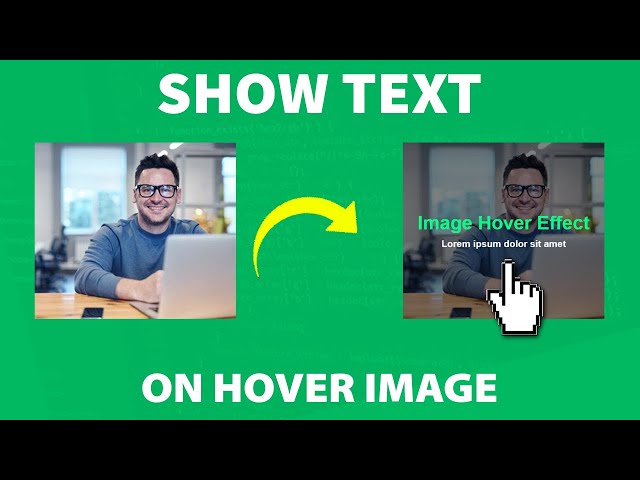 Show Text Overlay On Hover Image With HTML And CSS