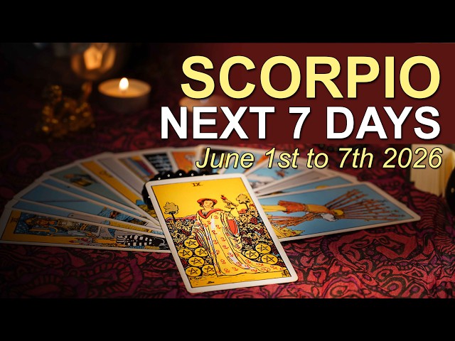 SCORPIO Weekly Tarot ‘MOVING FORWARD, NO GOING BACK!’ June 1st to 7th 2026  ✨