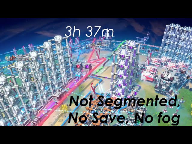 3h37m DSP speedrun, no save, generic blueprints, 1x resources, no fog. QoL mod BuildToolOpt.
