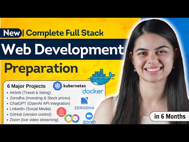 Complete Full Stack Web Development Preparation : MERN Stack + 6 Major Projects | New Delta 8.0 🚀