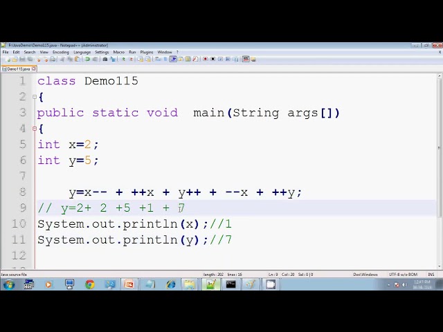 Lecture 56: Increment and Decrement Operators in Java - Part 10