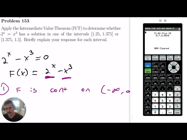 Intermediate Value Theorem Exercise